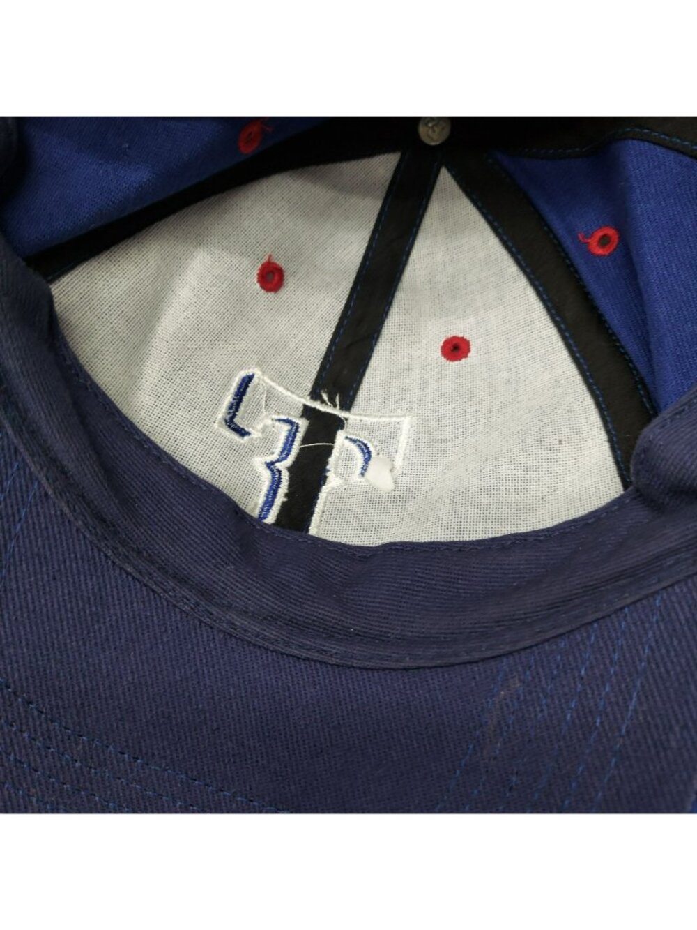 Texas Rangers Adjustable Blue Baseball Cap With Embroidered Logo - Picture 11 of 14